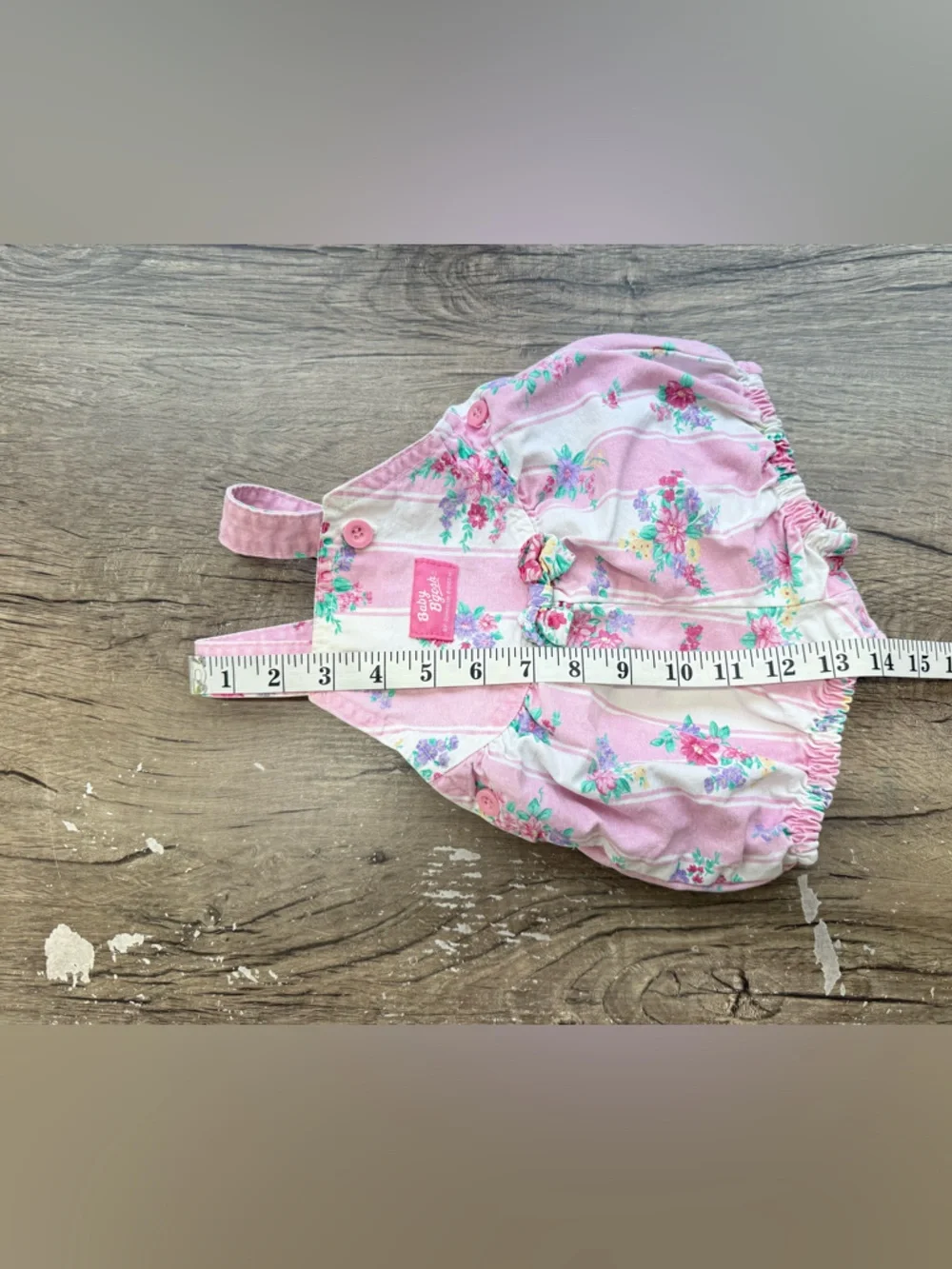 Vintage Oshkosh B’gosh Floral bubble‎ romper size 3-6 months
